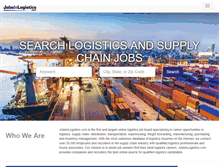 Tablet Screenshot of jobsinlogistics.com